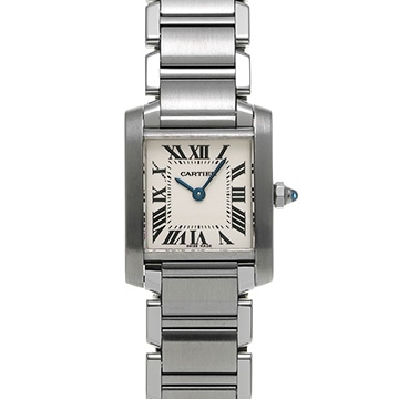 カルティエ タンクフランセーズ SM　 W51008Q3 シルバー レディース 時計 【中古】【wristwatch】