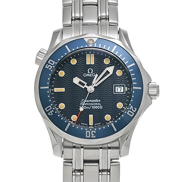 オメガ シーマスター プロフェッショナル 300 ミッドサイズ 2561.80 ブルー ユニセックス 時計 【中古】【wristwatch】