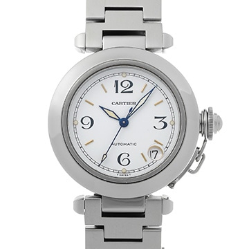 カルティエ パシャC W31015M7 ホワイト ユニセックス 時計 【中古】【wristwatch】