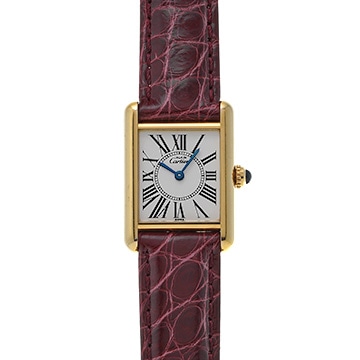 カルティエ マストタンク ヴェルメイユ SM W1005554 シルバー レディース 時計 【中古】【wristwatch】