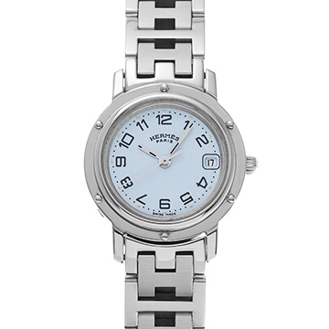 エルメス クリッパー CL4.210 ホワイト レディース 時計 【中古】【wristwatch】
