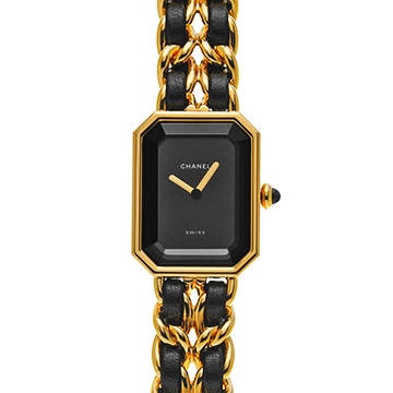 シャネル プルミエール S H0001 ブラック レディース 時計 【中古】【wristwatch】