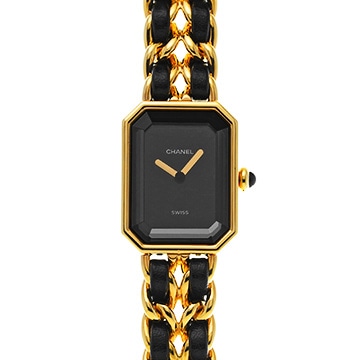 シャネル プルミエール S H0001 ブラック レディース 時計 【中古】【wristwatch】