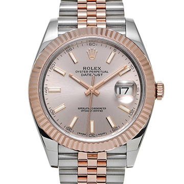 ロレックス デイトジャスト 41 126331 サンダスト/ダイヤモンド メンズ 時計 【中古】【wristwatch】