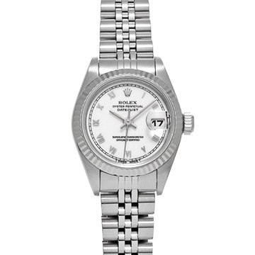 ロレックス デイトジャスト 69174 ホワイト レディース 時計 【中古】【wristwatch】