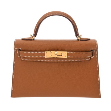 エルメス ミニケリー 2 ゴールド ヴォーエプソン レディース バッグ 【新品】【bag】