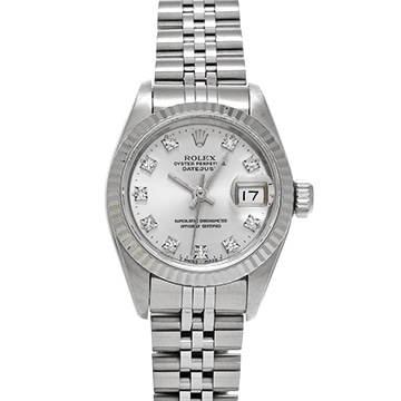 ロレックス デイトジャスト 69174G シルバー/ダイヤモンド レディース 時計 【中古】【wristwatch】