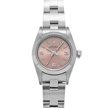 ロレックス オイスターパーペチュアル 76080 ピンク レディース 時計 【中古】【wristwatch】