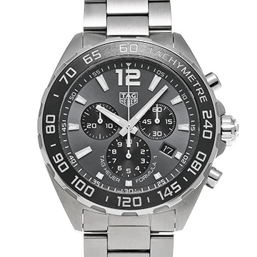 タグ ホイヤー フォーミュラ1 クォーツ クロノグラフ CAZ1011.BA0842 グレー/ブラック メンズ 時計 【中古】【wristwatch】
