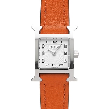 エルメス Hウォッチ ミニ HH1.110.131 ホワイト レディース 時計 【中古】【wristwatch】