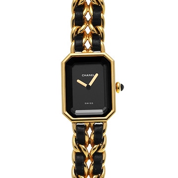 シャネル プルミエール M H0001 ブラック レディース 時計 【中古】【wristwatch】