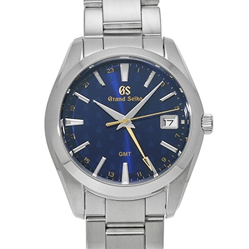 グランドセイコー ヘリテージコレクション クォーツ GMT クォーツウォッチ 50th SBGN009 ブルー/ディープブルー メンズ 時計 【中古】【wristwatch】