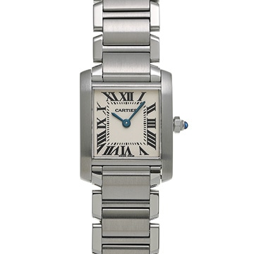 カルティエ タンクフランセーズ SM　 W51008Q3 シルバー レディース 時計 【中古】【wristwatch】