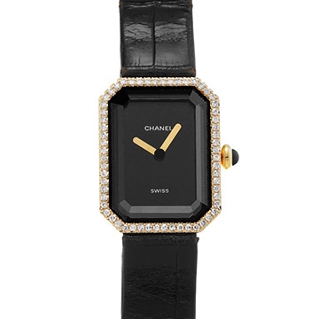 シャネル プルミエール H0094 ブラック レディース 時計 【中古】【wristwatch】