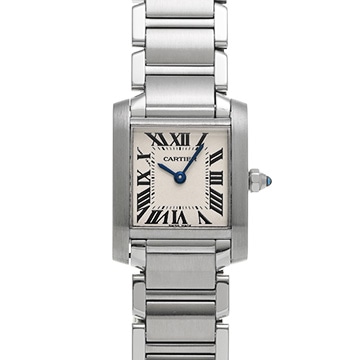 カルティエ タンクフランセーズ SM　 W51008Q3 シルバー レディース 時計 【中古】【wristwatch】