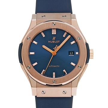 ウブロ クラシックフュージョン キングゴールド ブルー 542.OX.7180.LR ブルー メンズ 時計 【中古】【wristwatch】