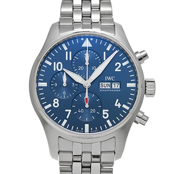 IWC パイロットウォッチ クロノグラフ IW378004 ブルー メンズ 時計 【中古】【wristwatch】