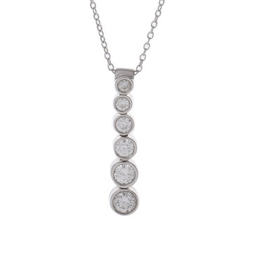 ティファニー ジャズネックレス 5PD シルバー Pt950プラチナ レディース ジュエリー 【中古】【jewelry】