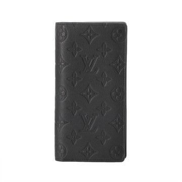 ルイ ヴィトン モノグラムシャドウ ポルトフォイユ ブラザ ブラック M62900 レザー メンズ 財布 【中古】【purse】