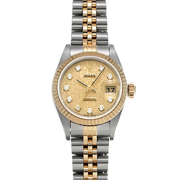 ロレックス デイトジャスト 79173G シャンパン/ダイヤモンド レディース 時計 【中古】【wristwatch】