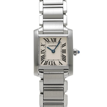 カルティエ タンクフランセーズ SM　 W51008Q3 シルバー レディース 時計 【中古】【wristwatch】