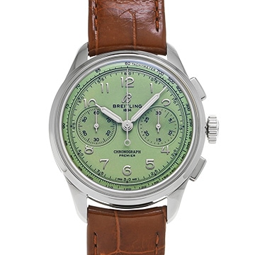 ブライトリング プレミエ B09 クロノグラフ 40 AB0930D31L1P1 ピスタチオグリーン メンズ 時計 【中古】【wristwatch】