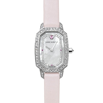 ハリー ウィンストン HW エメラルド EMEQHM18WW007 ホワイトシェル/ダイヤモンド レディース 時計 【中古】【wristwatch】