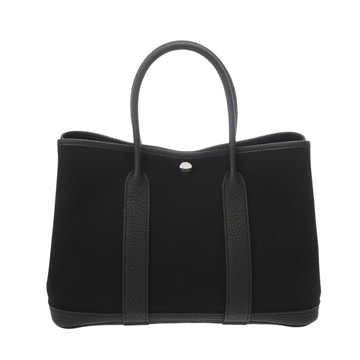エルメス ガーデンパーティ TPM ブラック トワルミリタリー/ネゴンダ レディース バッグ 【中古】【bag】