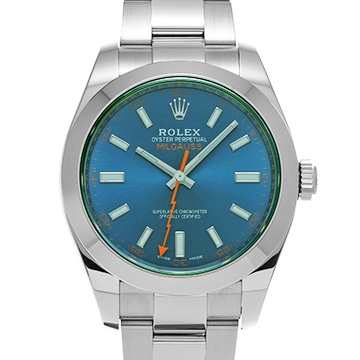 ロレックス ミルガウス 116400GV Zブルー メンズ 時計 【中古】【wristwatch】