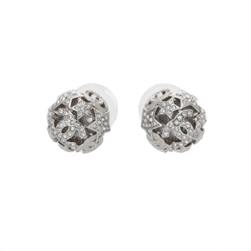 シャネル イヤリング シルバー ABG022 メタル/ストラス レディース ジュエリー 【中古】【jewelry】