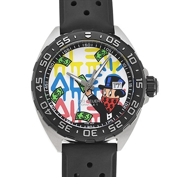 タグ ホイヤー フォーミュラ1 クォーツ アレック・モノポリー WAZ1119.FT8023 ブラック メンズ 時計 【中古】【wristwatch】