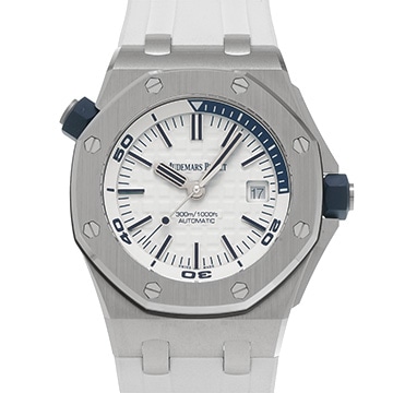 オーデマ ピゲ ロイヤルオーク オフショア ダイバー 15710ST.OO.A010CA.01 ホワイト メンズ 時計 【中古】【wristwatch】