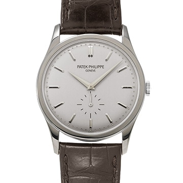 パテック フィリップ カラトラバ 5196G-001 シルバー メンズ 時計 【中古】【wristwatch】