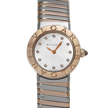 ブルガリ ブルガリブルガリ トゥボガス BBL262TWSPG ホワイトシェル レディース 時計 【中古】【wristwatch】