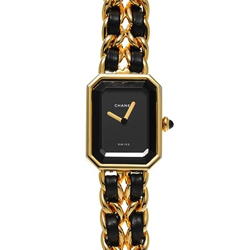 シャネル プルミエール S H0001 ブラック レディース 時計 【中古】【wristwatch】