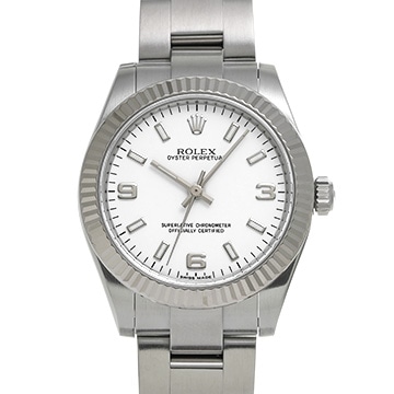 ロレックス オイスターパーペチュアル 31 177234G ホワイト ユニセックス 時計 【中古】【wristwatch】