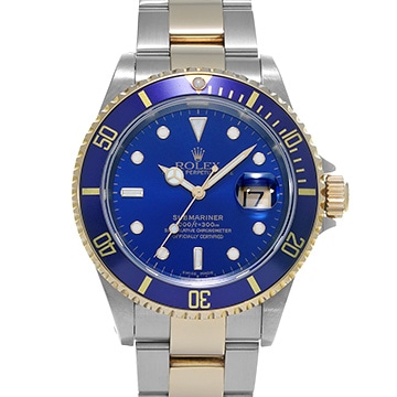 ロレックス サブマリーナ デイト 16613LB ブルー メンズ 時計 【中古】【wristwatch】