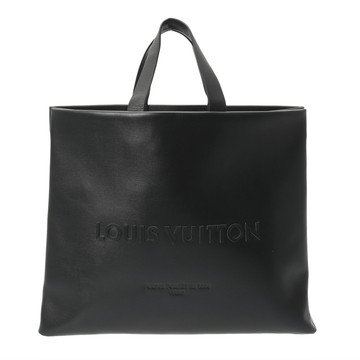 ルイ ヴィトン ショッパートート MM LVパッケージング ブラック M13979 カウハイドレザー レディース バッグ 【中古】【bag】