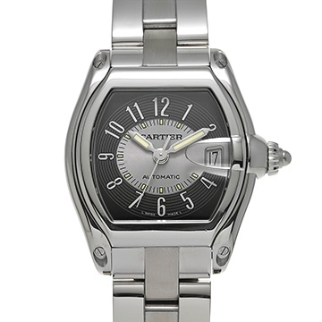 カルティエ ロードスター LM W62001V3 シルバー/グレー メンズ 時計 【中古】【wristwatch】