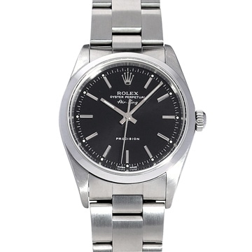 ロレックス エアキング 14000M ブラック メンズ 時計 【中古】【wristwatch】