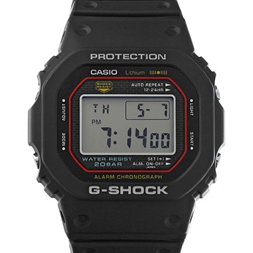 カシオ 初代G-SHOCK 復刻モデル DW-5000R-1AJF ブラック メンズ 時計 【中古】【wristwatch】