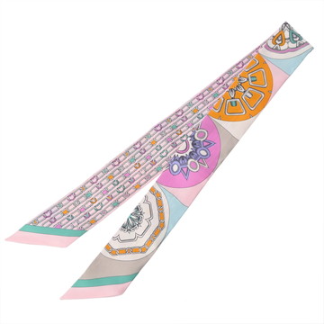 エルメス ツイリー L EFFET KALEIDOSCOPE マルチカラー 063800S シルク100％ レディース 【未使用】【other】