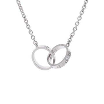 カルティエ ベビーラブ ネックレス シルバー K18ホワイトゴールド WG レディース ジュエリー 【中古】【jewelry】