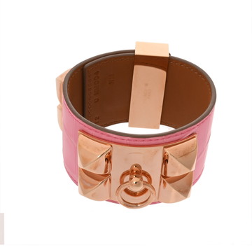 エルメス コリエドシアン ＃T2 ピンク/ローズゴールド金具 ヴォースイフト レディース ジュエリー 【中古】【jewelry】