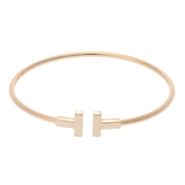 ティファニー Tワイヤーブレスレット ゴールド K18イエローゴールド YG レディース ジュエリー 【中古】【jewelry】