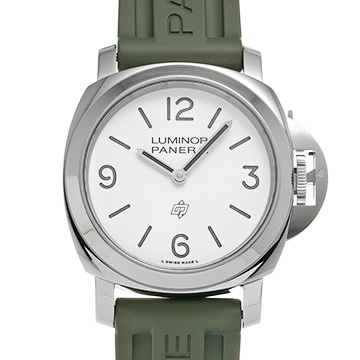 パネライ ルミノール ベースロゴ PAM01087 ホワイト メンズ 時計 【中古】【wristwatch】