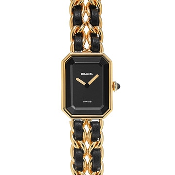 シャネル プルミエール S H0001 ブラック レディース 時計 【中古】【wristwatch】