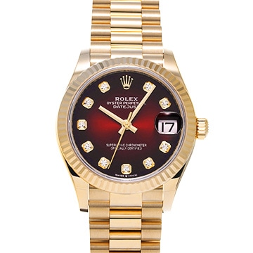 ロレックス デイトジャスト 31 278278G レッド/ダイヤモンド ユニセックス 時計 【中古】【wristwatch】