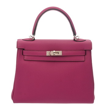 エルメス ケリー 25 内縫い ローズパープル トゴ レディース バッグ 【中古】【bag】