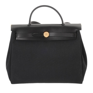 エルメス エールバッグ ジップ PM ブラック トワルミリタリー/ヴァッシュハンター レディース バッグ 【中古】【bag】